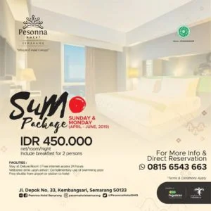promo sumo packages hotel pesonna