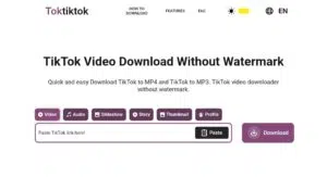 Cara download video tiktok tanpa watermark di toktiktok.com