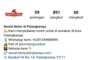 Sewa Motor Palangkaraya