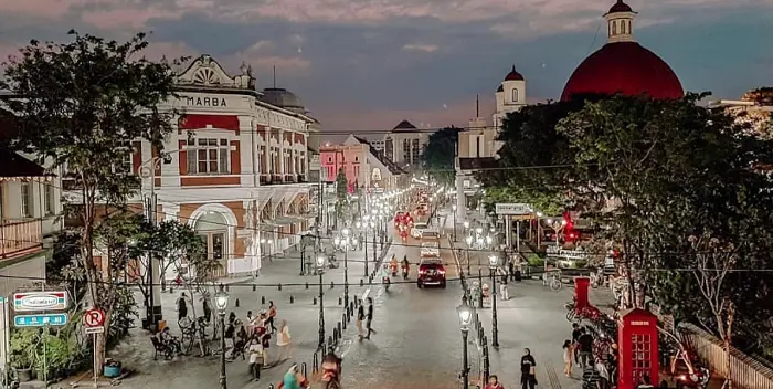 Suasana kota lama di Semarang